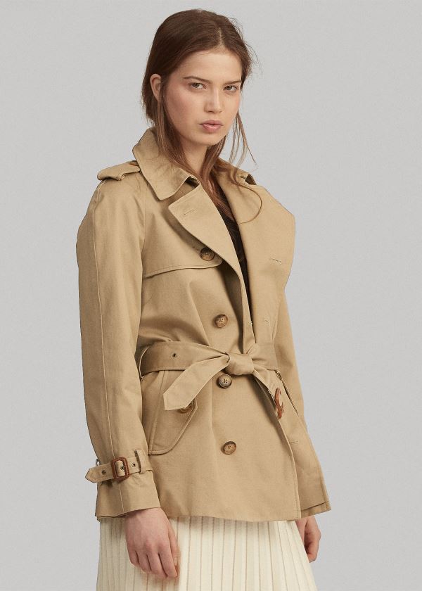 Polo Ralph Lauren Twill Belted Trenchcoat Dame Danmark (SXDPO5986)